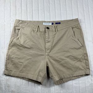 Peter Manning NYC 5" Chino Shorts Men's Size 38 Khaki Comfort Stretch Casual